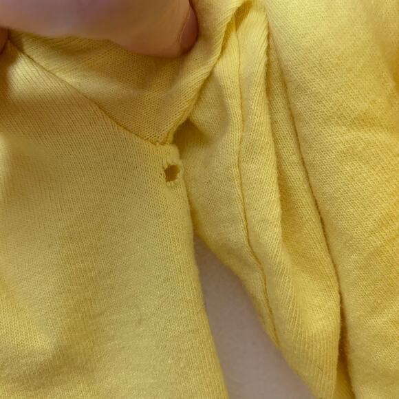 3/$20  UPCYCLED HANES SUNDAY FUNDAY long sleeve graphic print t-shirt SZ M - Picture 4 of 5